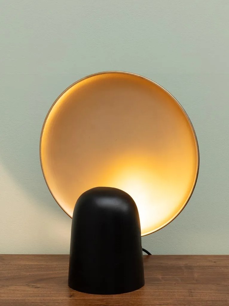 Lampa de masa, aurie, din metal, Goldie