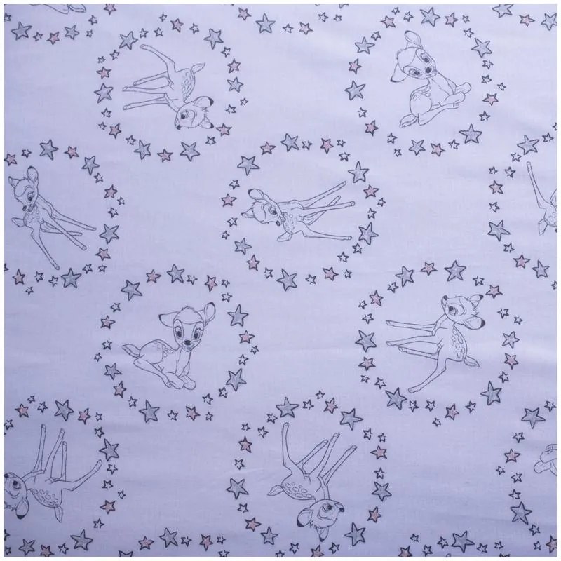 Disney Bambi Cearșaf cu elastic Stars 90x200 cm