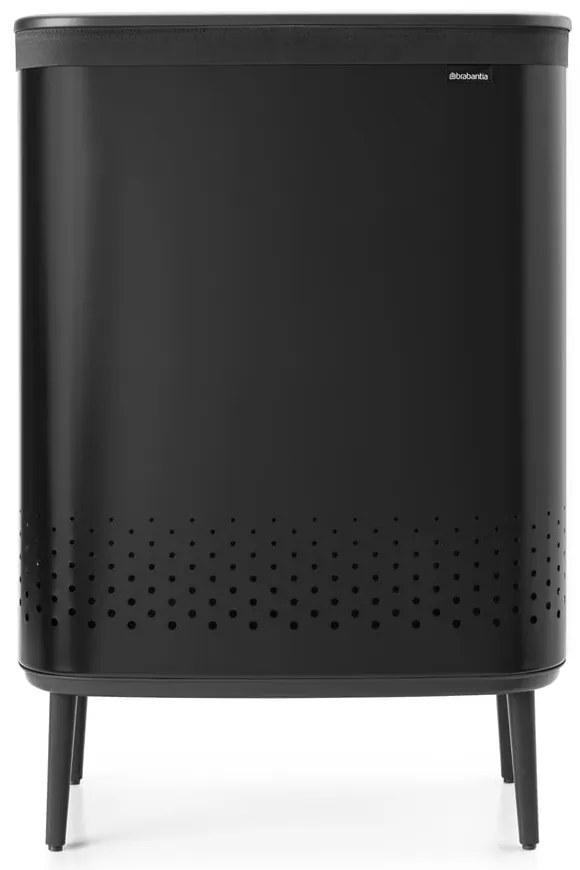 Coș de rufe negru mat din metal 90 l Bo Hi – Brabantia