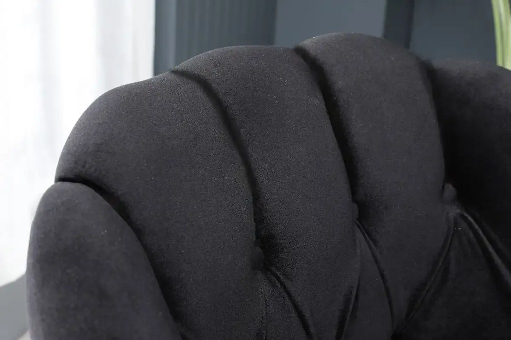 Set canapea Viena 2+1+1Homs textil negru-auriu,30702