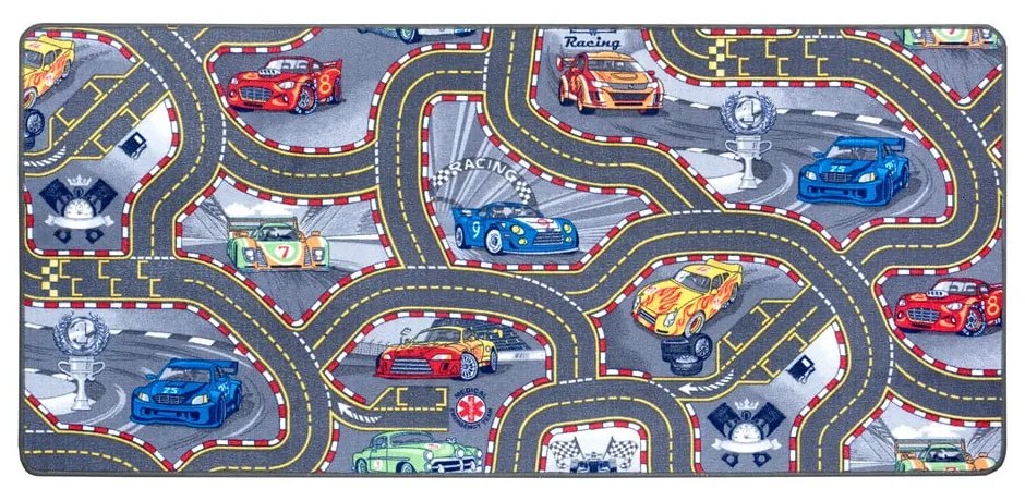 Covor pentru copii Hanse Home Play Race Track, 90x200 cm