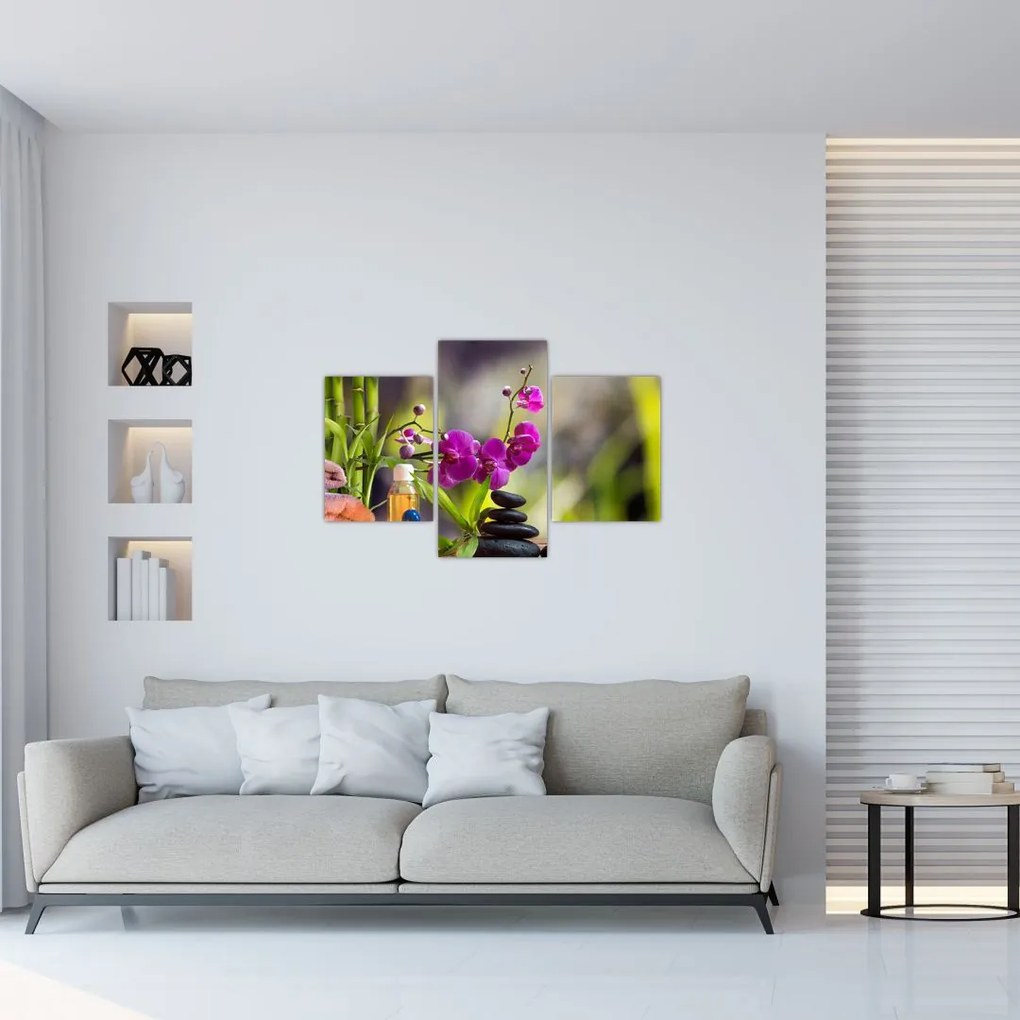 Tablou - spa and stones (90x60 cm)