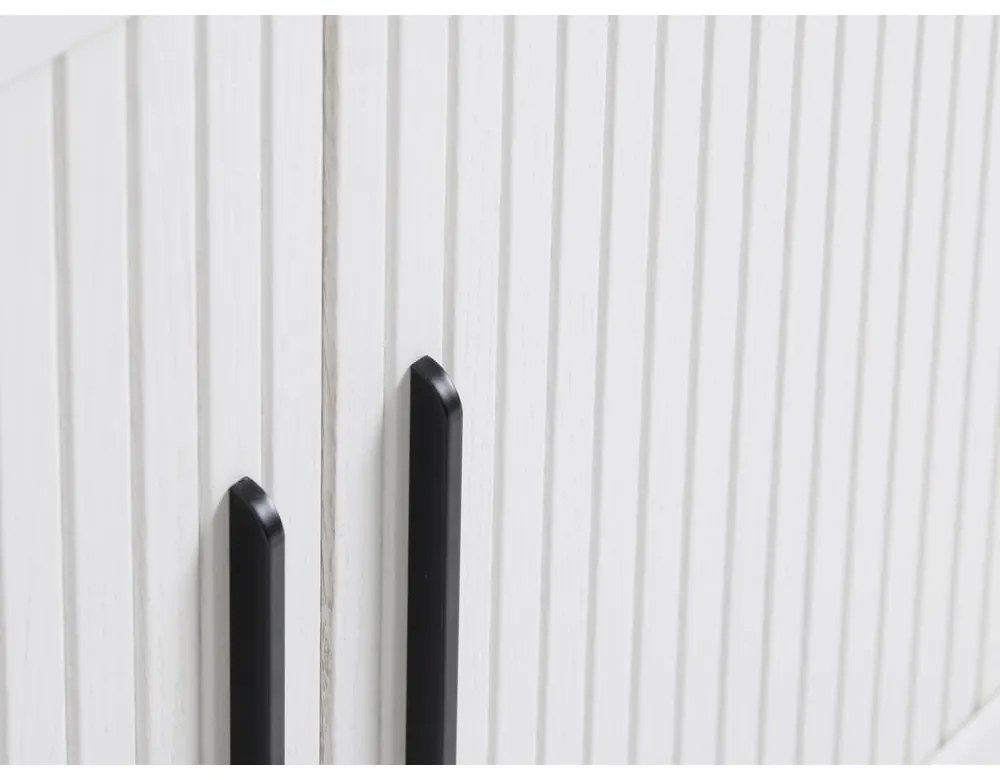 Dulap alb cu ușă glisantă 100x118x40 cm Nola – Unique Furniture