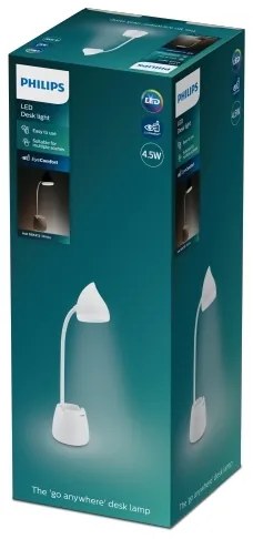 Philips - Lampă LED de birou tactilă HAT LED/4,5W/5V 3000-5700K CRI 90