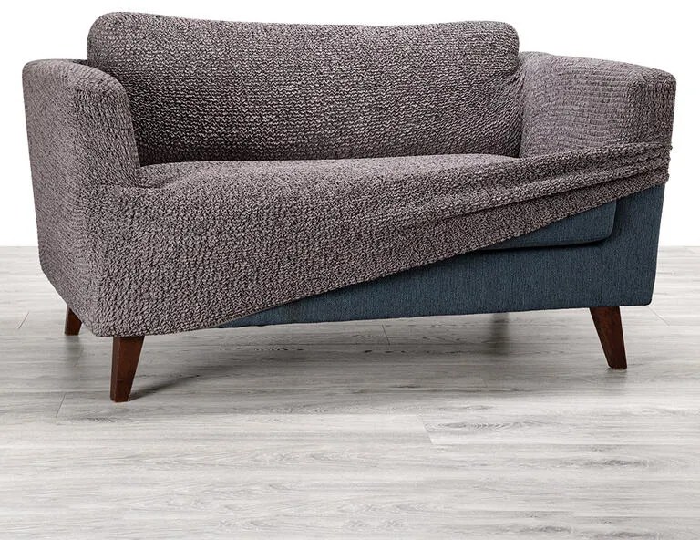 Huse bielastice VITTORIA gri scaun cu spatar 2 buc (45 x 45 x 50 cm)