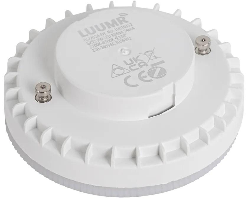 Bec inteligent GX53 cu LED, reglabil, 9W, 806LM, 2700K-6500K