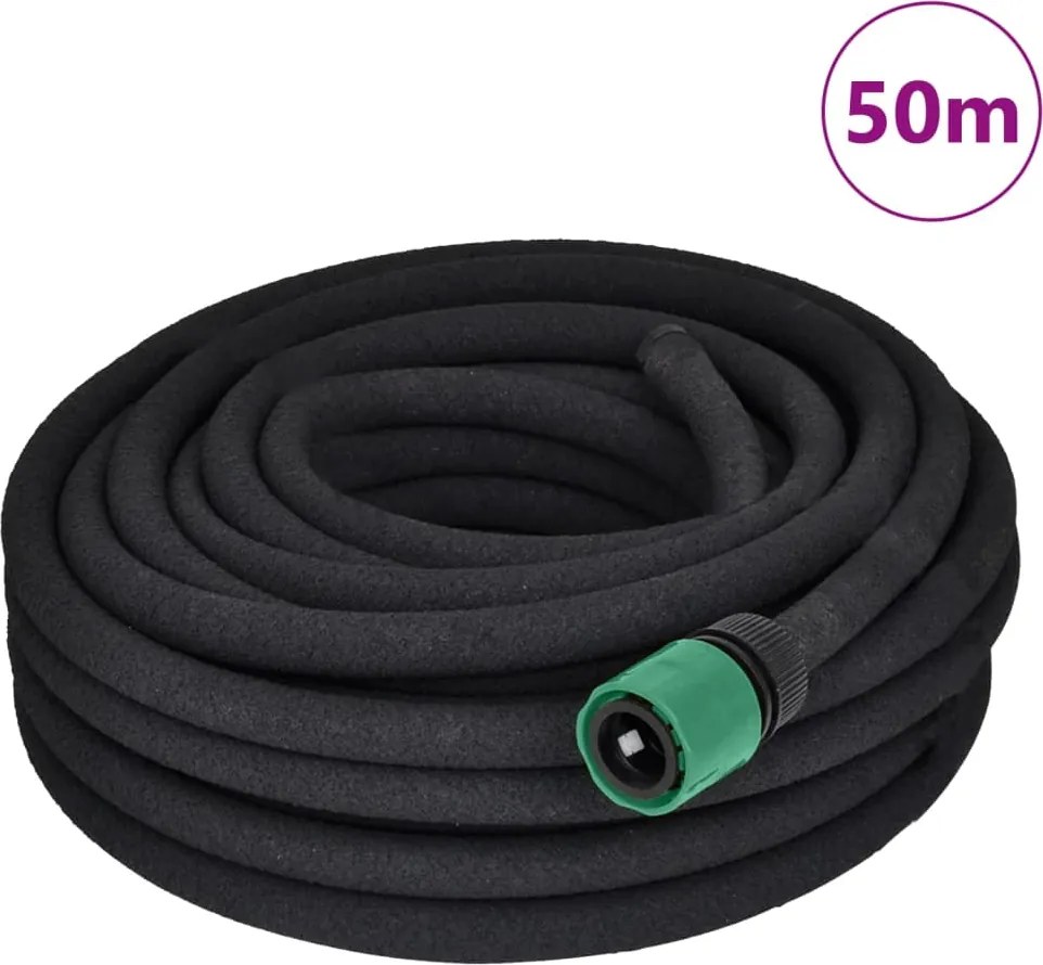 vidaXL Furtun pentru grădină cu micropori cu conector 1/2" 50 m
