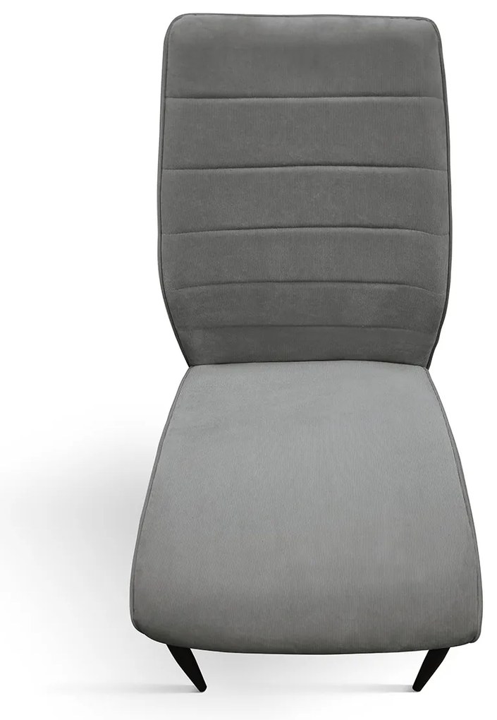 SET 4 Scaune Grig, tesatura, structura metalica - GRI - STANDARD