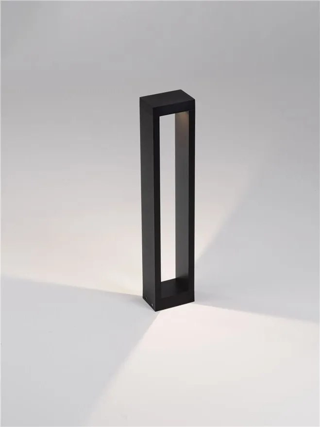 Stalp exterior LED 2700K IP65 DOLIX negru, H-60cm