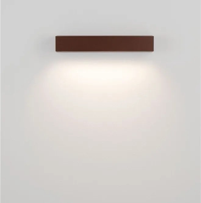 Aplica exterior corten liniara 38cm IP65 LED CCT PRISMATIC
