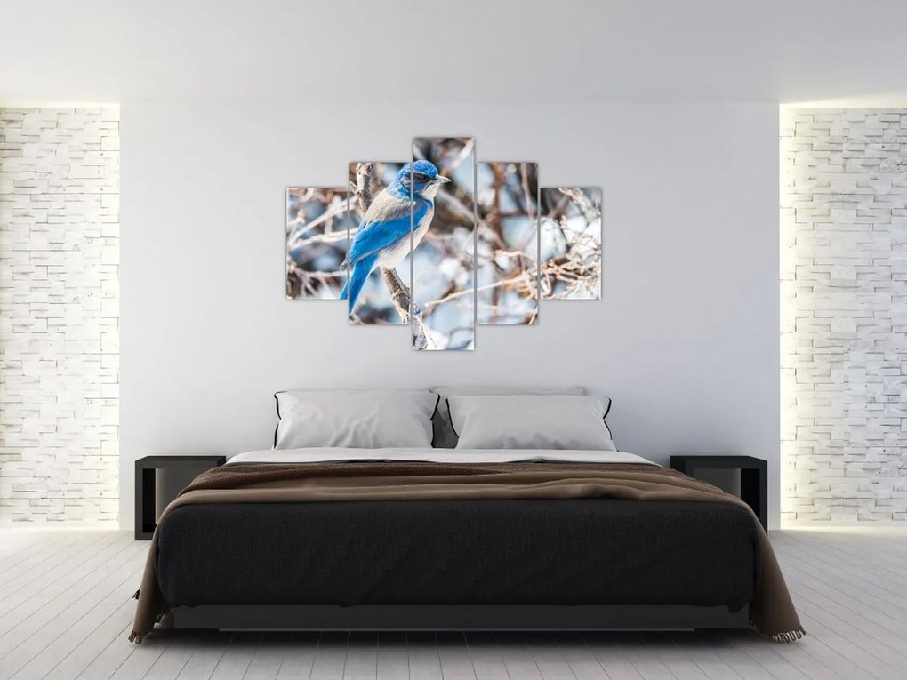 Tablou - Pasare de iarnă (150x105 cm)