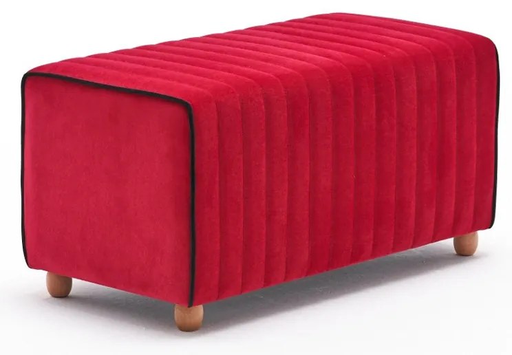 Taburet Mabel Pouf Roșu