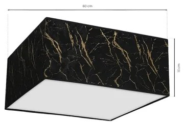 Plafonieră SENSO 2xE27/60W/230V negru