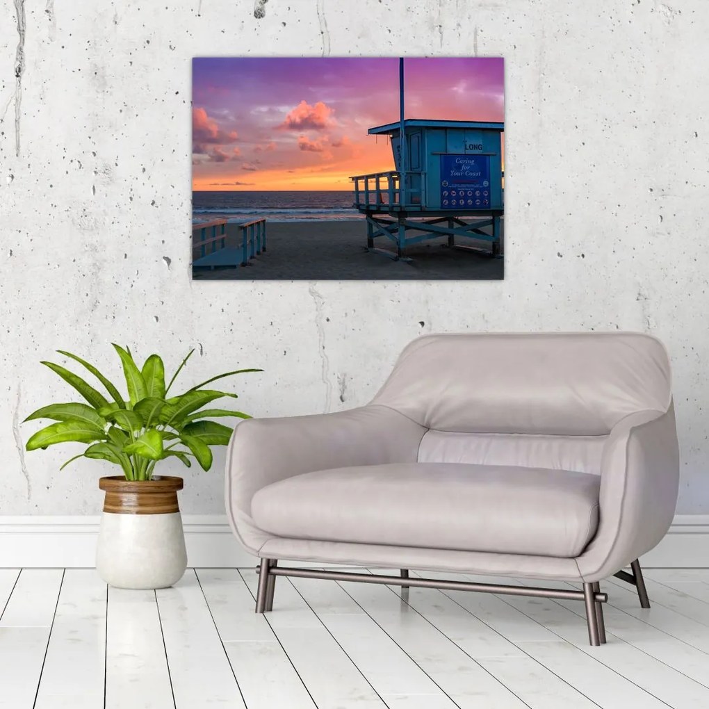 Tablou de pe plaja Santa Monica (70x50 cm)