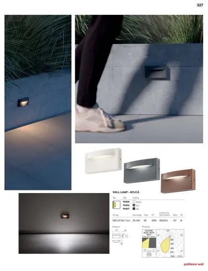 Aplică LED de exterior POLIFEMO LED/8W/230V IP65 alb Redo 90425