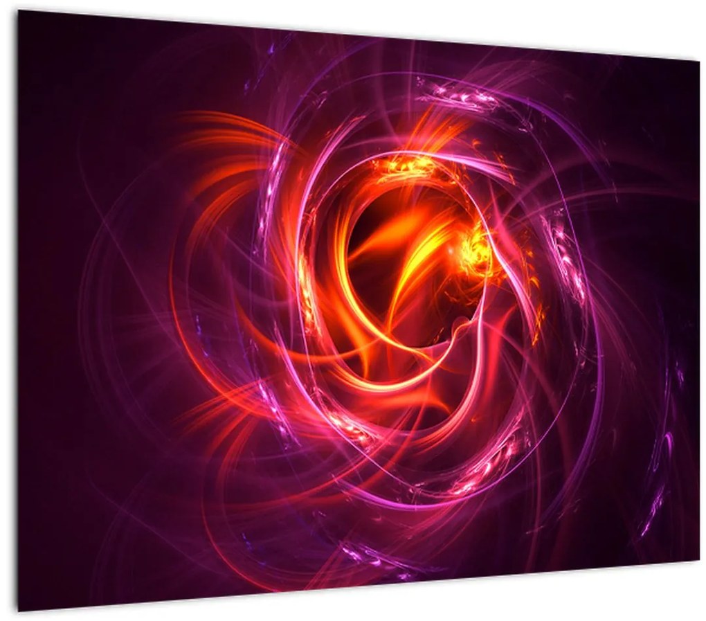 Tabloul cu abstracțiune modernă care luminează (70x50 cm)