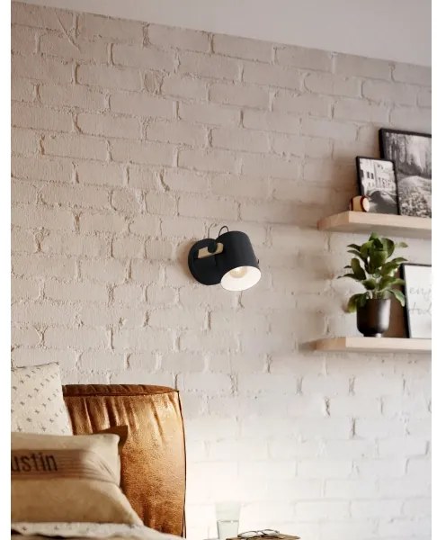 Eglo 43046 - Aplică perete HORNWOOD 1xE27/28W/230V