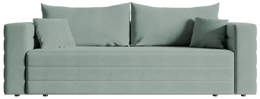 Canapea trei locuri Liluetta (verde marin + negru). 1100094
