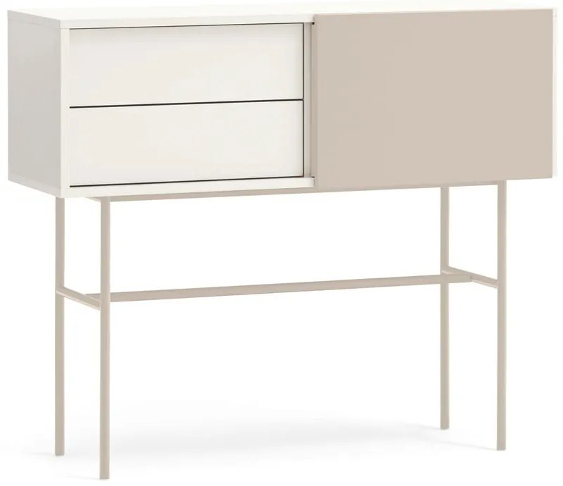 Masă consolă bej-crem 35x110 cm Nube – Teulat