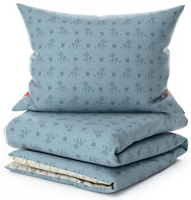 Lenjerie de pat din bumbac pentru patut FOXIVA gri Dimensiune lenjerie de pat: 45 x 65 cm | 90 x 135 cm