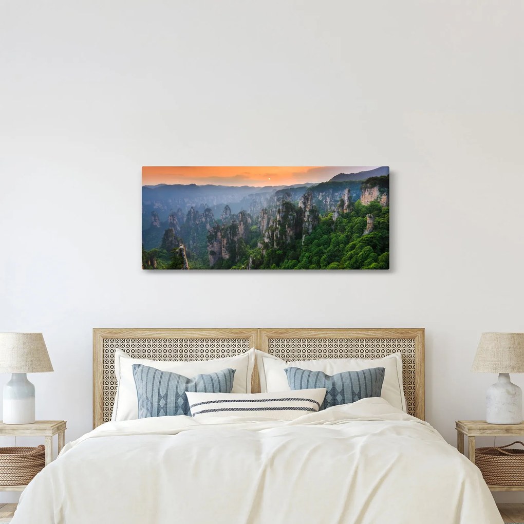 Tablou - Parcul forestier național Zhangjiajie (120x50 cm)