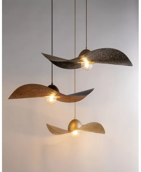 Lustră pe cablu KAPELLO 1xE27/60W/230V d. 55 cm neagră/cupru