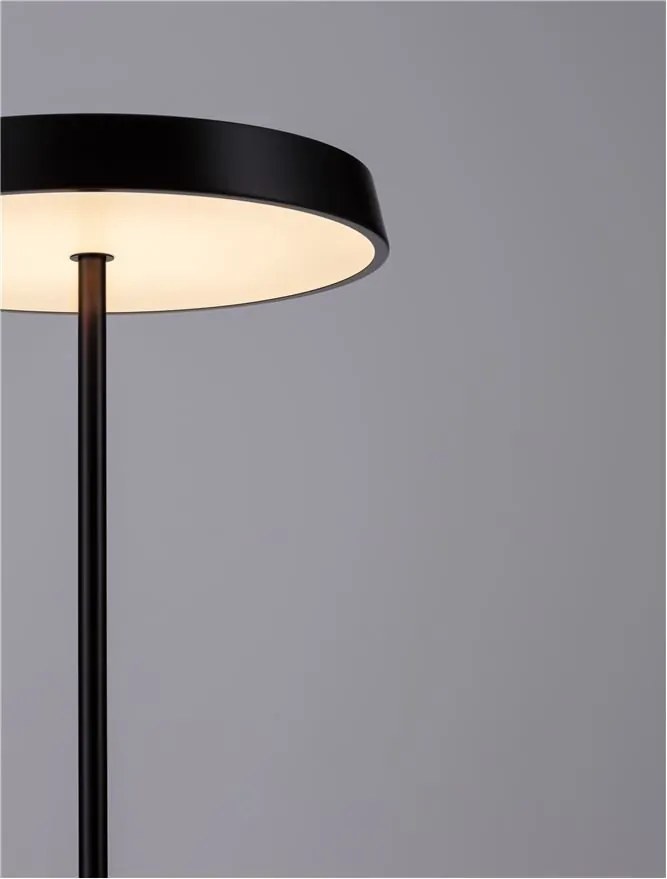 Lampa de podea LED design modern VETRO negru, D-40cm