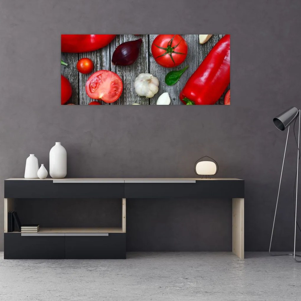 Tablou cu legume (120x50 cm)