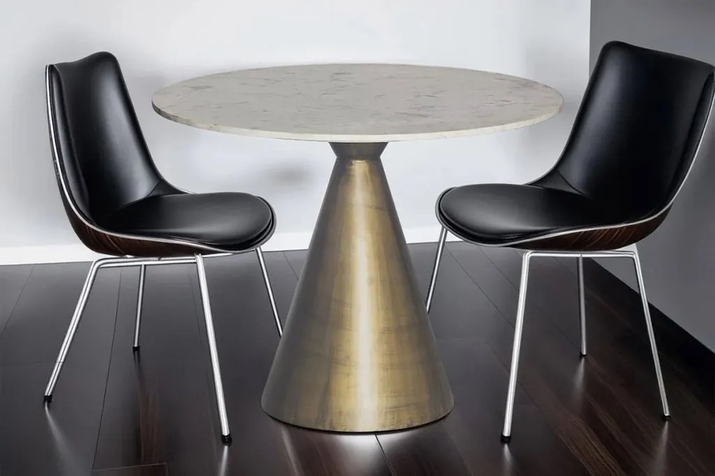Masa Rotunda Bistro, Marmura, Metal, ELEGANCIA 100cm