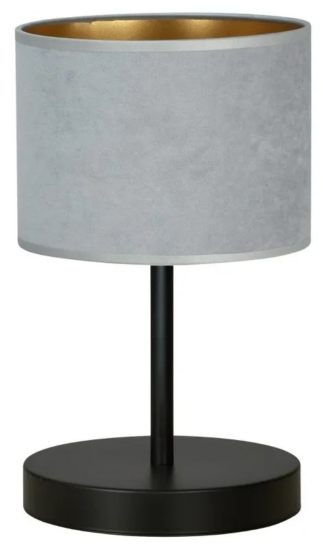 Veioza, lampa de masa design modern Hilde negru, gri