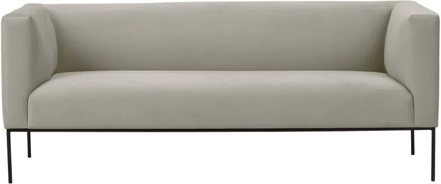 Canapea din catifea cu 2 locuri Windsor & Co Sofas Neptune, bej