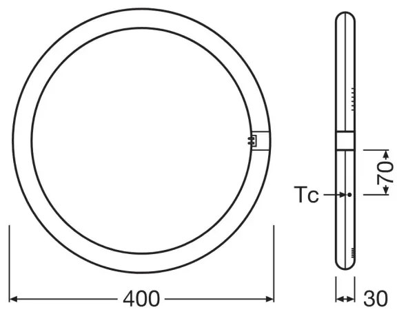 Tub LED fluorescent Osram G10q/24W/230V 4000K