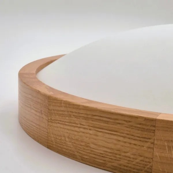 BRILAGI-LED RGBW Plafonieră reglabilă CARVALHO SLIM, 1xE27/12W/230V, Wi-Fi, stejar natural, diametru 27 cm