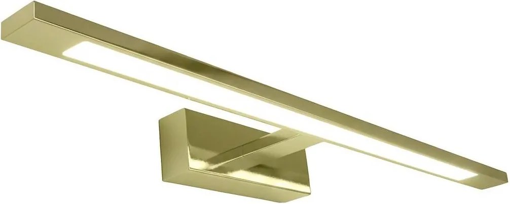 Aplica LED pentru oglindă de baie KLIMT, 12W, 230V, 3000/4000/6000K, 60 cm, IP44, auriu