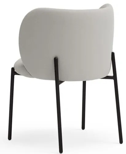 Set de scaune de sufragerie gri deschis 2 buc. tapițat Mogi – Teulat