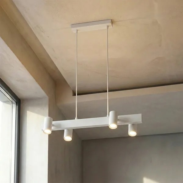 Brilagi - Lustra LED RGBW reglabilă pe cablu SELE 4xGU10/6,5W/230V albă