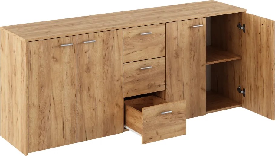 Dulap HUGOS 180, stejar craft auriu