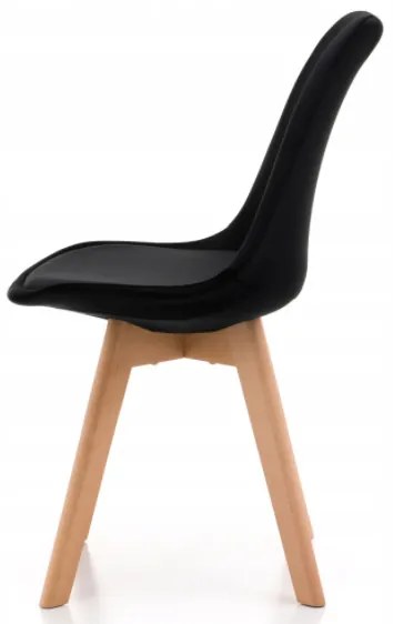 Scaune de sufragerie 4buc stil scandinav Black Glamor