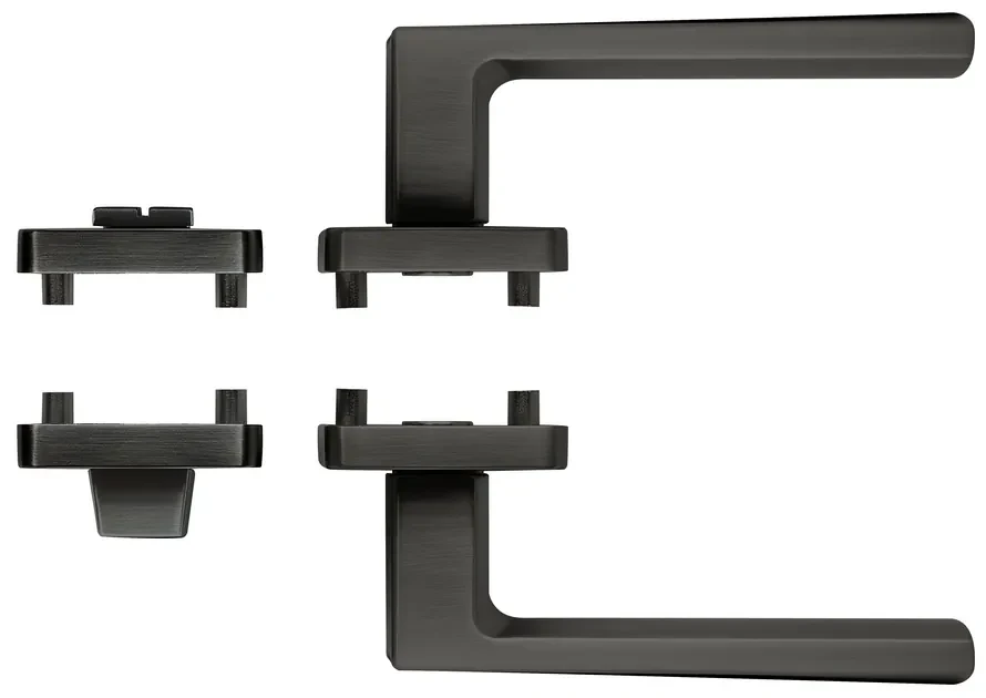 Fitinguri Zamak Bolzano - rozeta WC, neagra