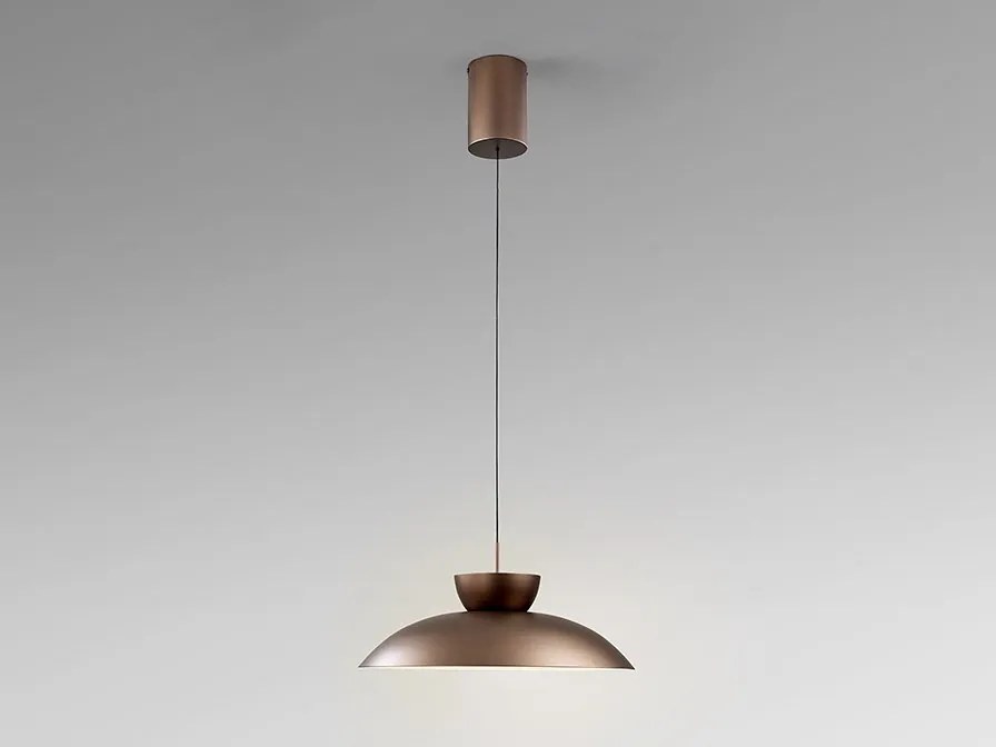 Lustra/ Pendul LED design modern Ion bronz 48cm