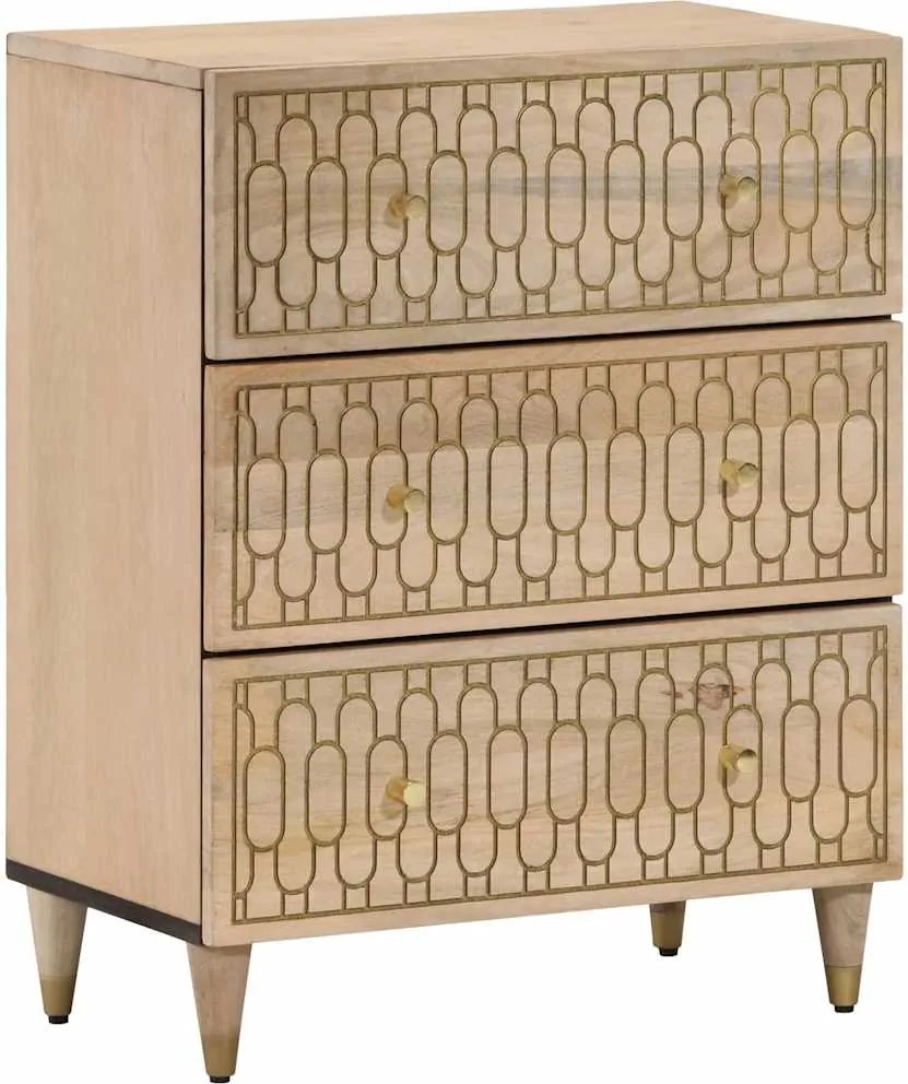 vidaXL Dulap lateral, 60x33x75 cm, lemn masiv de mango