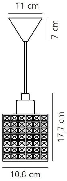 Lustră pe cablu Nordlux HOLLYWOOD 1xE27/60W/230V