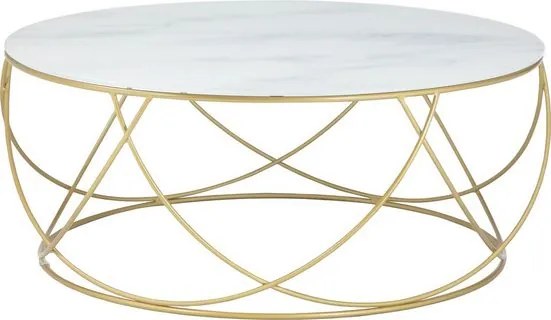 Masuta de cafea Rue de Rungis aurie 85/85/35 cm