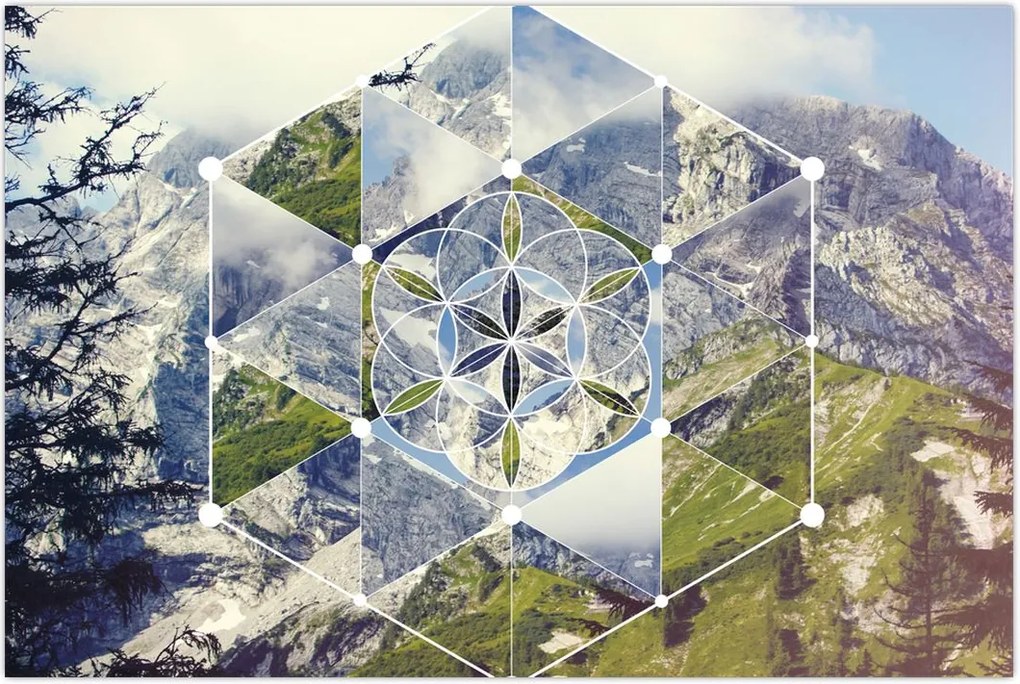 Tablou - Model geometric (90x60 cm)