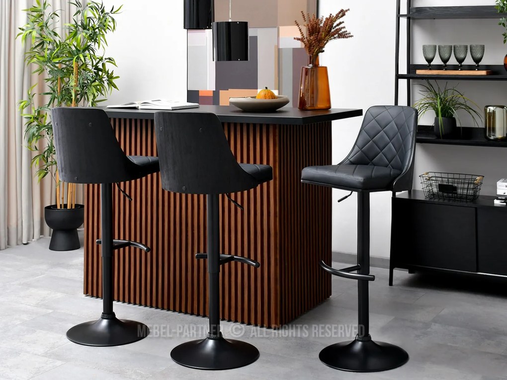 Scaun Haire (lemn negru + negru). 1110584