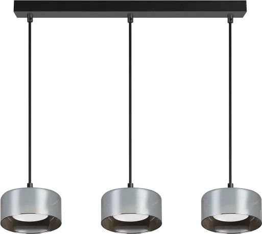 Brilagi - lustru LED RGB reglabil AURA LUX 3xGX53/14W/230V Wi-Fi Tuya negru/fumuriu