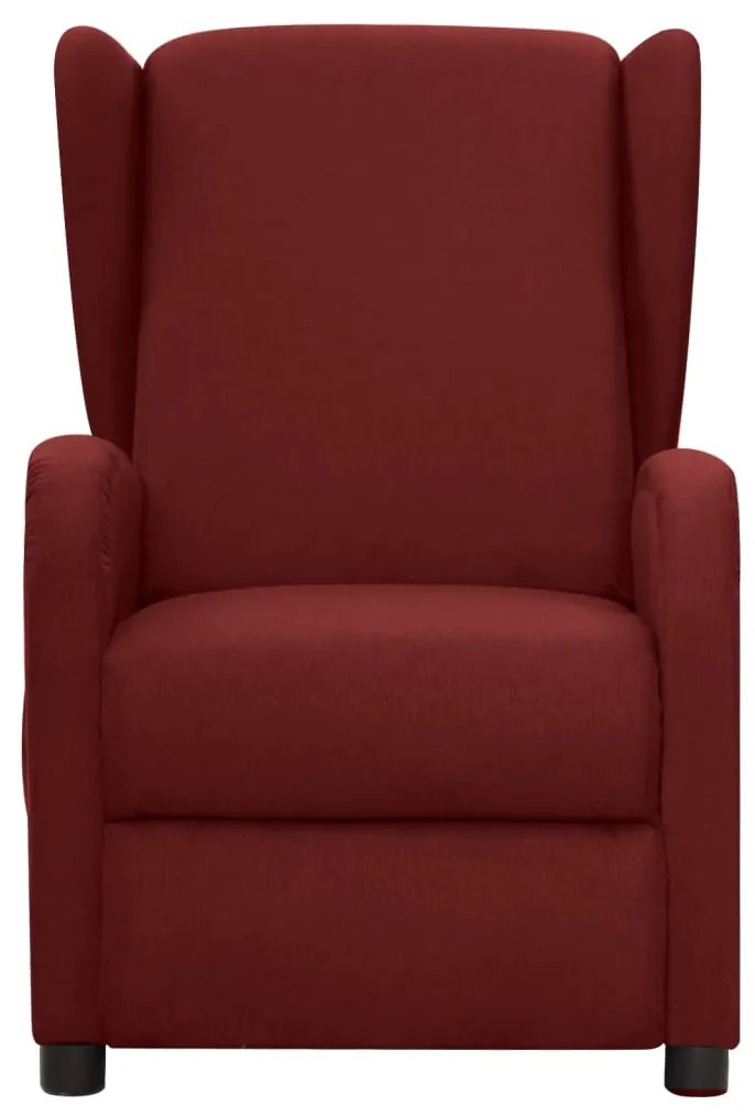 342316 vidaXL Fotoliu de masaj, roșu vin, material textil