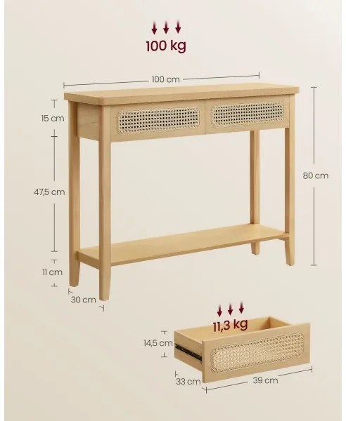 Masă laterală FALKO maro