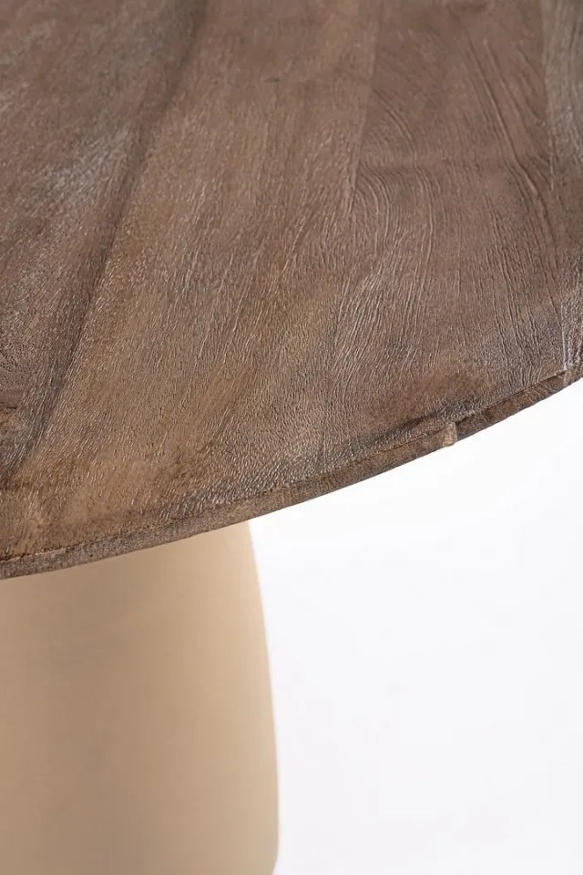 Masa cu blat din lemn de mango, D140 cm, Stanley, Bizzotto