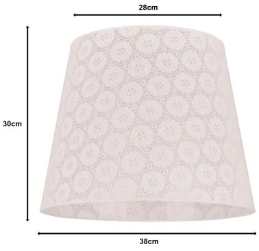 Duolla - Abajur pentru lustra CLASSIC L E27, Ø 38 cm, alb